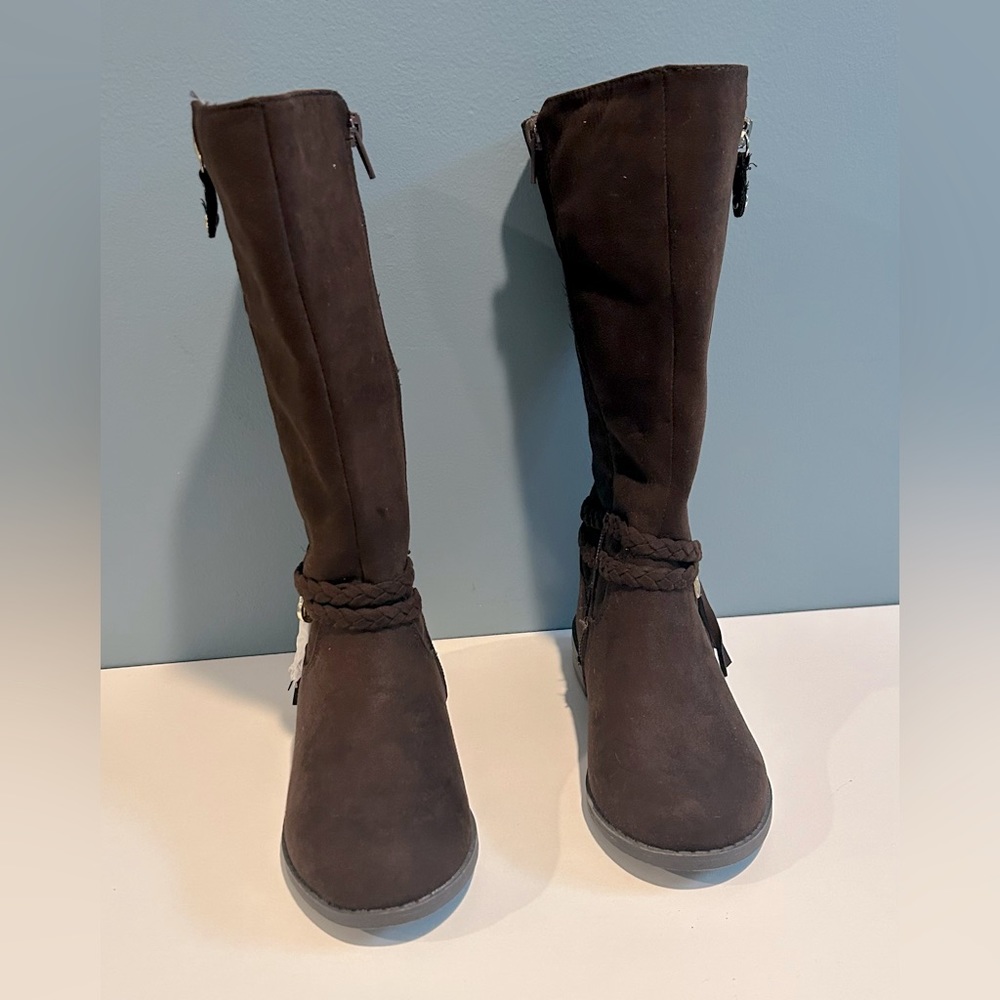 New, Girls Brown Michael Kors Finley 3 Boots, 13